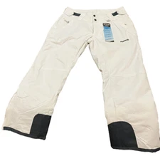 SkiGear by Arctix Women's Insulated Snow Pants, White, XL 29” Inseam