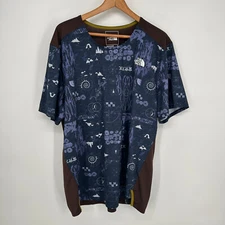 The North Face Shirt Mens Extra Large Blue Trailwear Lost Coast Short Sleeve