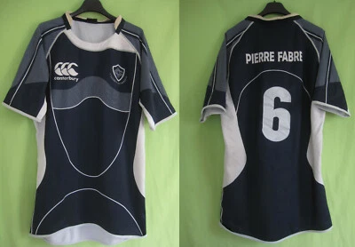 Maillot Rugby Castres Olympique Bleu Porté #6 Canterbury Vintage jersey - XL - Photo 1/4
