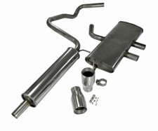 Streetstar Edelstahl Auspuffanlage 2x100mm mittig - VW Golf VII 1.4T