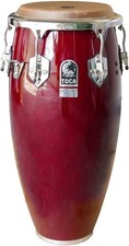 Toca Custom Deluxe Quinto Drum 11" Bison Head - Dark Wood Finish