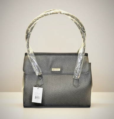 London Fog Handbag Black Vegan Leather Tote LFF22900 Anniversary Gift BNWT Deal