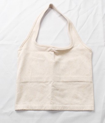 Gymshark Women's Adapt Fleck x Whitney Tank Top With Shelf NN7 White Medium NWT