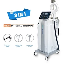 3 in 1 Shockwave Physio Magneto PMST EMTT NIR Therapy Device for Pain Relief