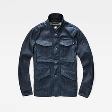 G-Star RAW Mens Vodan Worker Blazer Jacket in Raw Verde Denim, Size L BNWT $250