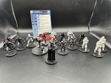 Star Wars WOTC Miniatures Empire Lot Of 17 With Cards