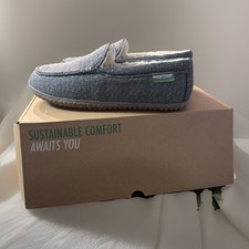 Minnetonka Eco Elm Slipper Moccasins - Grey - 9M Water  Stain Resistant