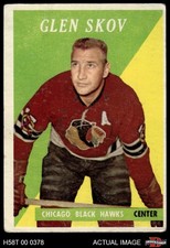 1958 Topps #3 Glen Skov Blackhawks 1.5 - FAIR