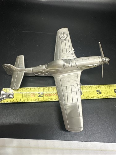 Danbury Mint Druckguss Zinn WWII NORDAMERIKANISCHES P-51 D MUSTANG Jagdflugzeug - Bild 13 von 13