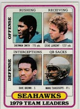 1980 topps #57 Seattle Seahawks TL