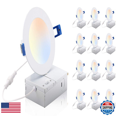 Cloudy Bay 4 Inch 3000K/4000K/5000K Three Color Temperature Selectable Dimmable