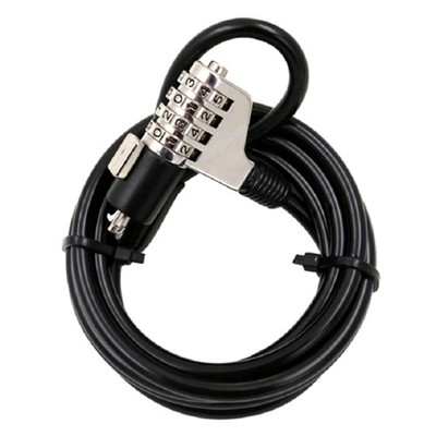 Laptop Locking Cable 4 Digit Password Lock Combination Security Lock Cable