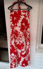 Abito Lungo Zara Bianco e Rosso