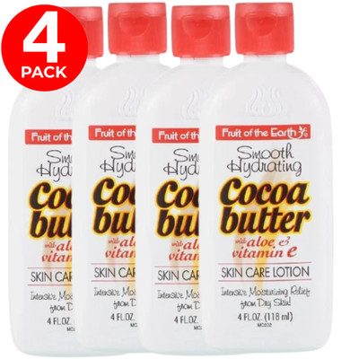 Fruit of the Earth Cocoa Butter Lotion Vitamin E Moisturizing Daily Skincare 4oz