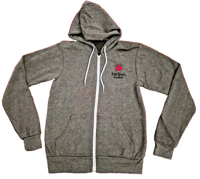 Four Roses Bourbon Gray Full Zip Hoodie Bella Canvas Unisex Small NEW