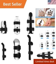 6 Pcs Finger Splint Metal Support Finger Brace Arthritis Knuckle Immobilizati...