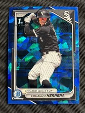 2024 Bowman Chrome Sapphire Cracked Ice Eduardo Herrera 1st Bowman #BCP-228