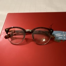 LifeStyle Round Sunglasses Brown Plastic Frame Brown Lens UV400