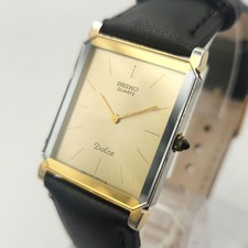 Seiko Working Dolce Quartz 7730-5020 Men's Square Watch