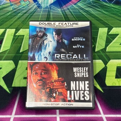 The Recall Nine Lives Double Feature DVD Wesley Snipes Action Thriller Two Films