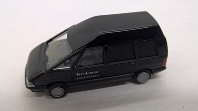 Busch 1:87 Renault Espace I schwarz mit Hochdach Friedmann Bestattungen (43)