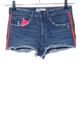 ZARA TRAFALUC Short Dames Pantalon T EU 34 bleu-rouge style décontracté - Photo 1/4