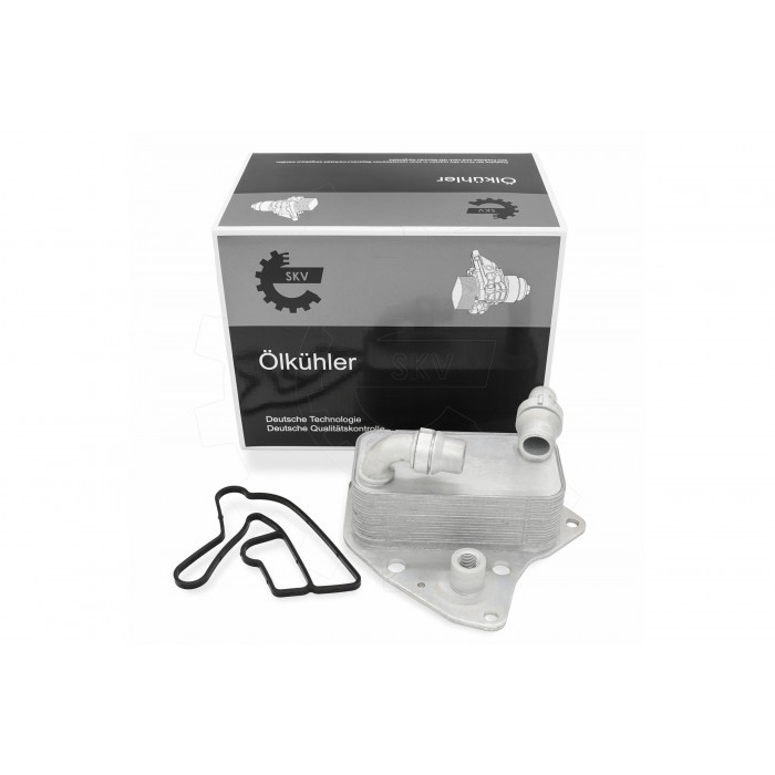 Radiateur d'huile moteur pour Opel et Fiat - Échangeur thermique en aluminium noir