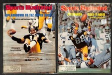 Sports Illustrated Football Lot of 8, Steelers, Bradshaw, Swann, Franco, 1976-80
