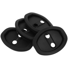 4Pcs Rubber Car Door Latch Protector Covers Thickened Shock Buffer Black