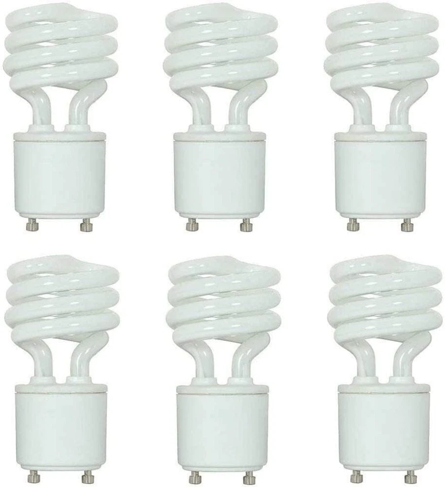 13W Mini Spiral CFL Bulbs, 800L Lumens, Warm White - Image 2 of 4