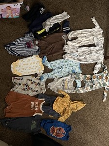 Baby/Toddler Clothing Lot Unisex Mixed Sizes Tops Shorts One-Pieces Cotton