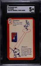 1934 Quaker Oats P2 Ed Walsh Hits in One Inning Ask Me Trivia SGC 5 Pre-War
