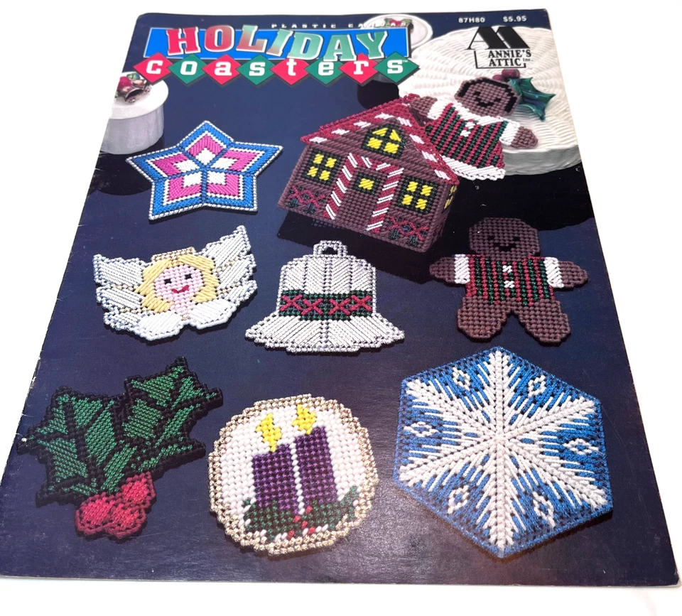 Lot of 19 Assorted Holiday Plastic Canvas Pattern Books Christmas Halloween more - Image 3 of 4