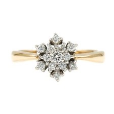 Ring CHRIST mit 13 Brillanten Diamanten 0,25 ...