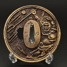 Japanese Tsuba Sword Guard Katana ornaments Antique Alloy Modern Article #732