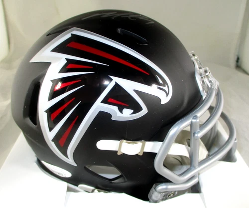 Michael Vick / Autographed Atlanta Falcons Speed Mini Football Helmet / JSA