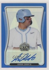 2020 Leaf Metal Draft Portrait Blue Rainbow 1/35 Aaron Sabato #BAP-AS1 Auto 4z8