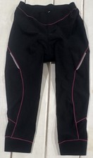Womens Cycling Padded Chamois Compression Pull-on Leggings Blackpink M Womens Cycling Padded Chamois Compression Pull-on Leggings Blackpink M