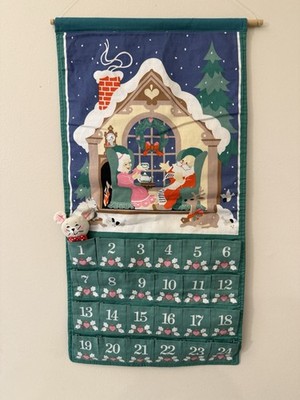 Vintage Avon Countdown to Christmas Advent Calendar  With Mouse 