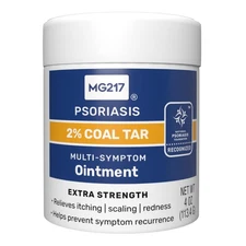 Mg 217 Psoriasis Coal tar Formula Ointment 4 oz (Pack Of 6 Jars)