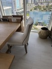 Rectangular Wood & Metal Indoor Dining Table w/ 2 Bench, Brown, Seats Up to 8 — photo 5