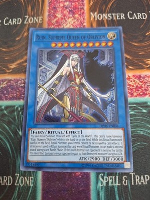 Yugioh Ruin, Supreme Queen of Oblivion OP08-EN004 Super Rare Unlimited Near Mint