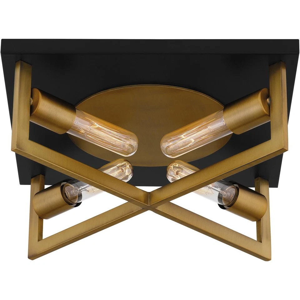 Quoizel QFL5353AB CAJA ABIERTA Brunson montaje empotrado latón envejecido Foto 4 de 4