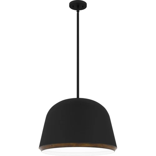 Quoizel TMR2820 Tamara 4 Light 20"W Wood Pendant - Black - Picture 2 of 4