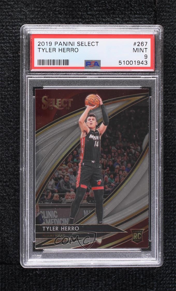 2019-20 Panini Select Courtside Tyler Herro #267 PSA 9 MINT Rookie RC 02ez