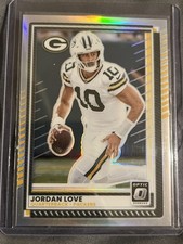 2025 Panini Donruss Optic Jordan Love Silver Holo Prizm #177 Packers