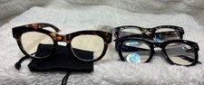 New full size reading glasses tortoise black 1X cat eye designer style Readers
