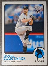 2022 Topps Heritage High Number SP - Daniel Castano #702 RC Marlins