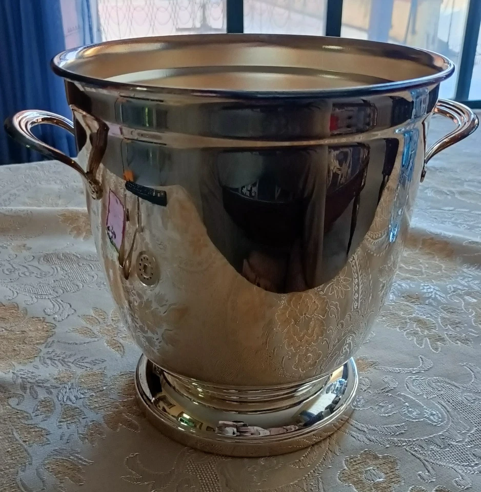 secchiello porta ghiaccio Placcato In Argento  - Immagine 2 di 4