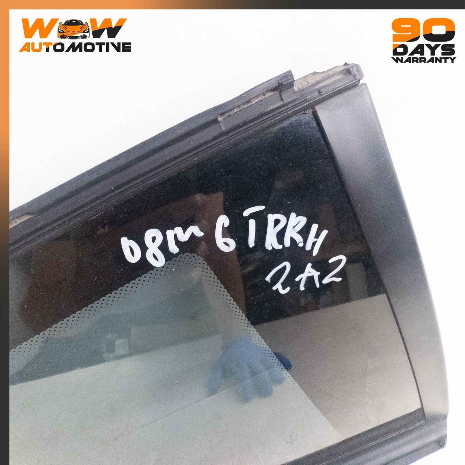 08-19 MASERATI GRANTURISMO REAR RIGHT PASSENGER SIDE WINDOW QUARTER GLASS OEM